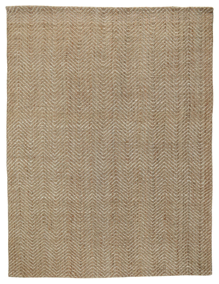 Bonnie: Herringbone Hand-Woven Jute Area Rug