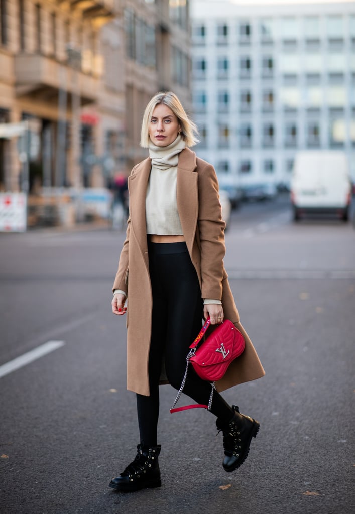 Add a Cropped Top and a Camel Coat