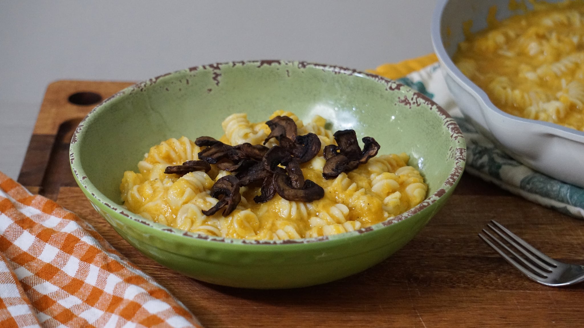 butternut squash mac and cheese recipe: finished product