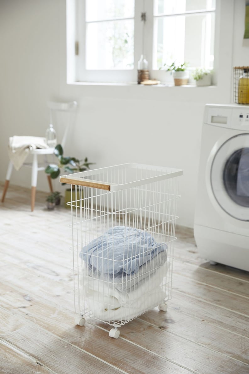 A Functional Laundry Basket: Yamazaki Home Slim Rolling Laundry Basket