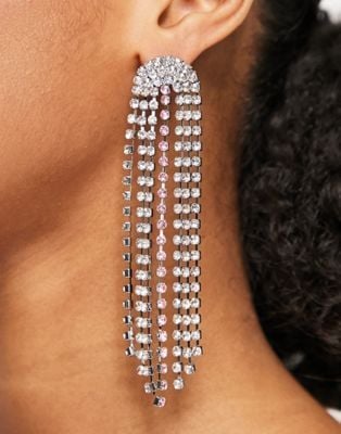 River Island Crystal Earrings