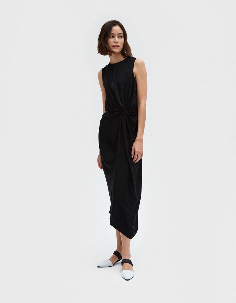 The Satin V-Neck Maxi Dress Black – Everlane