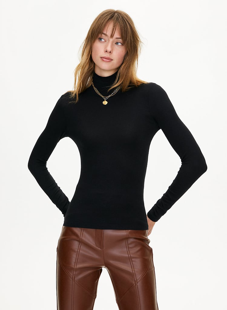 Wilfred Free Only Long-Sleeve Ribbed Turtleneck Shirt