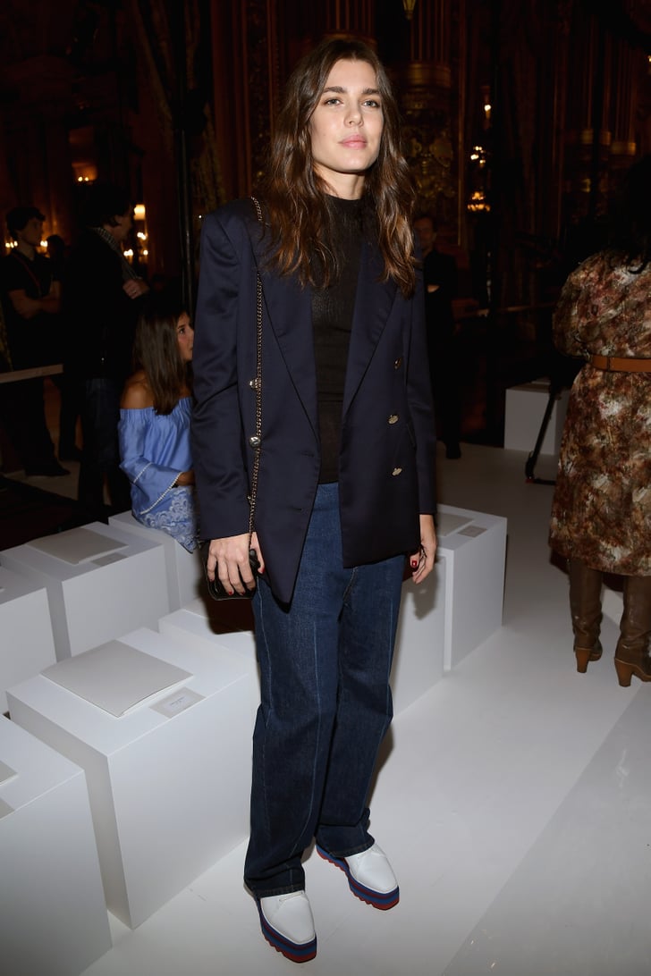 At the Stella McCartney show during Paris Fashion Week in October ...