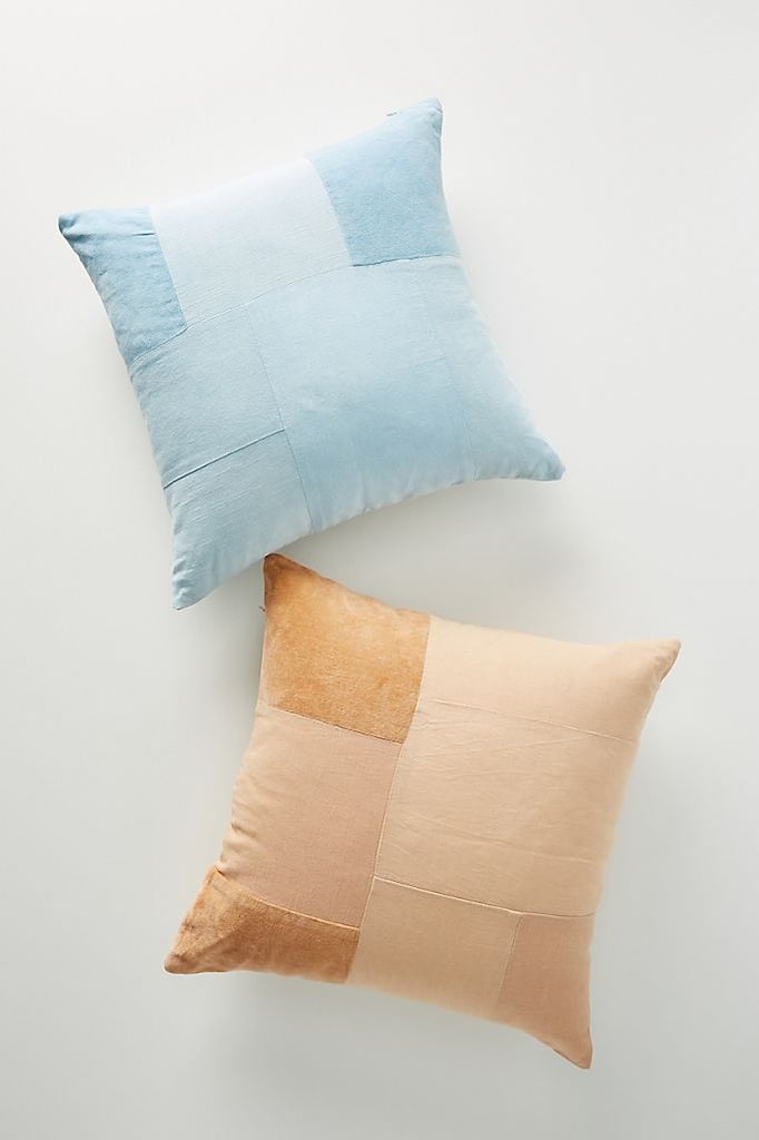 Flower-Dyed Patchworked Pillow