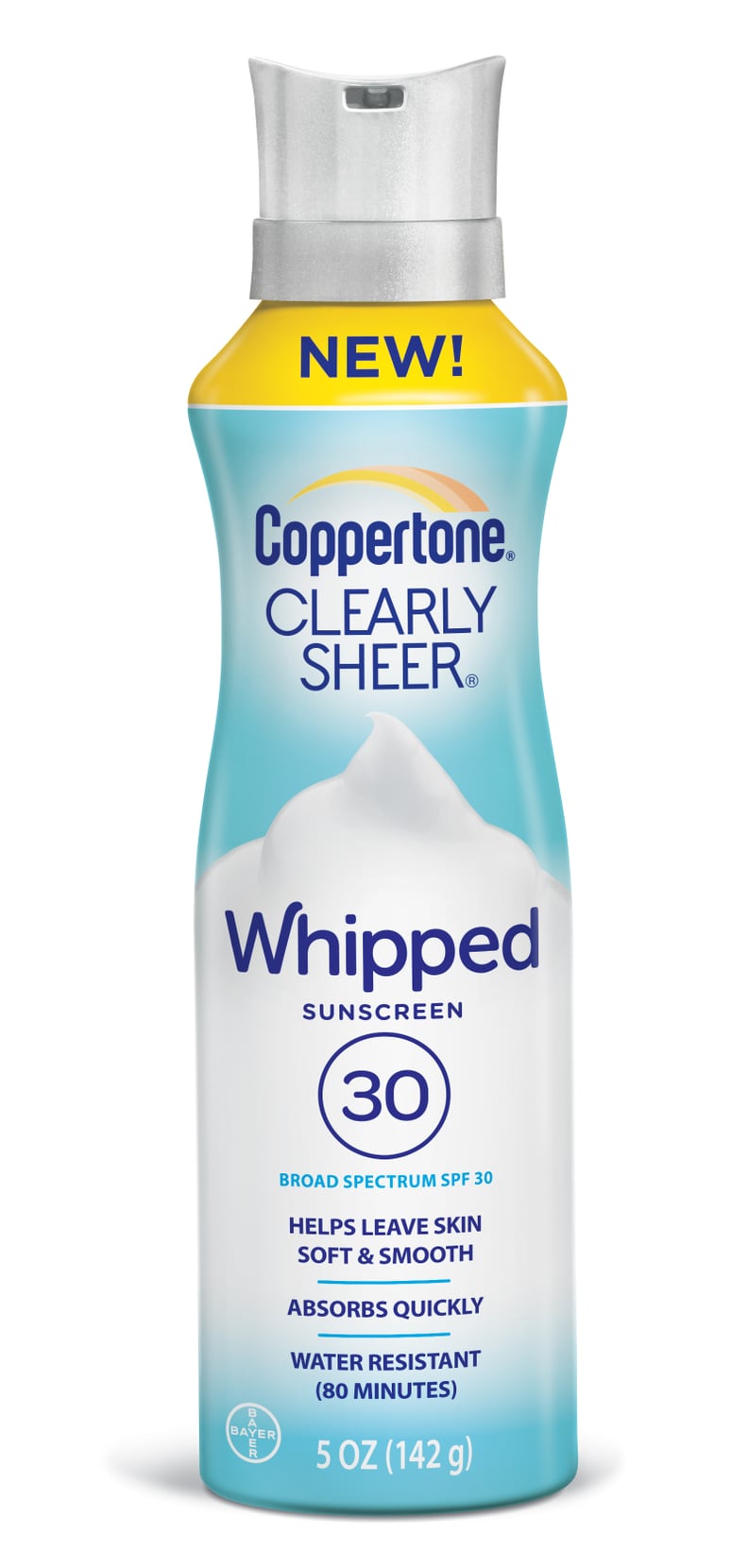 Coppertone Clearly Sheer Whipped Sunscreen SPF 30