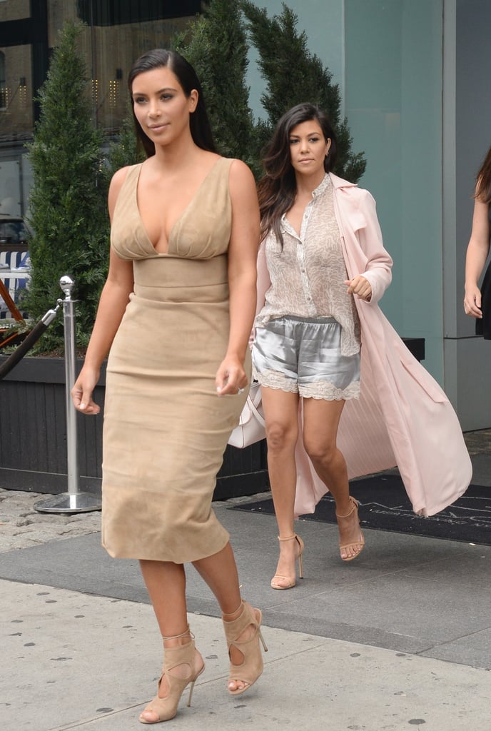 Kim and Kourtney's Street Style