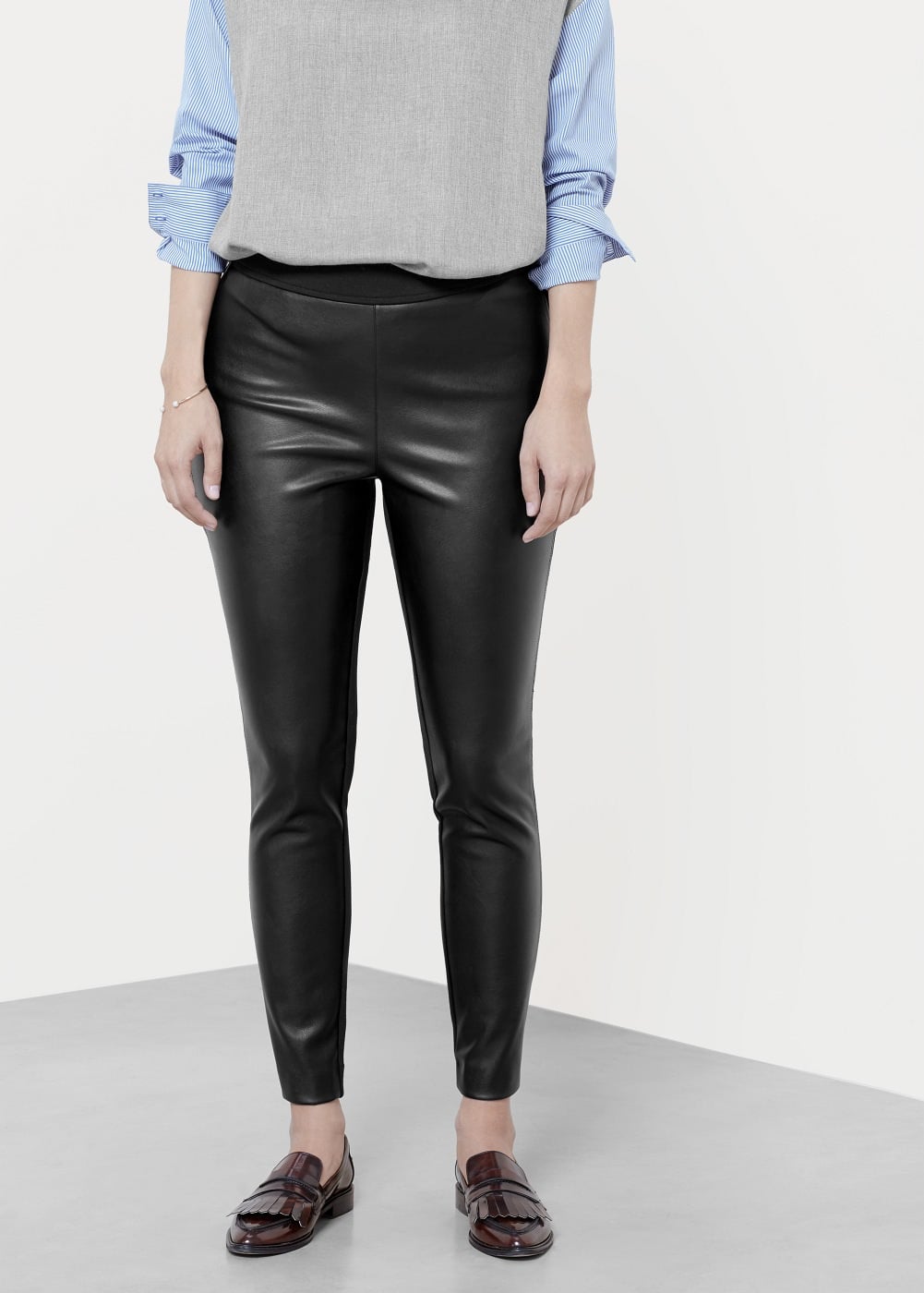 Guau suspicaz Orientar Violeta BY MANGO Panel Contrast Leggings ($60, originally $90) | If You're  Over Your Black Skinnies, Swap Them Out For These | POPSUGAR Fashion Photo  19