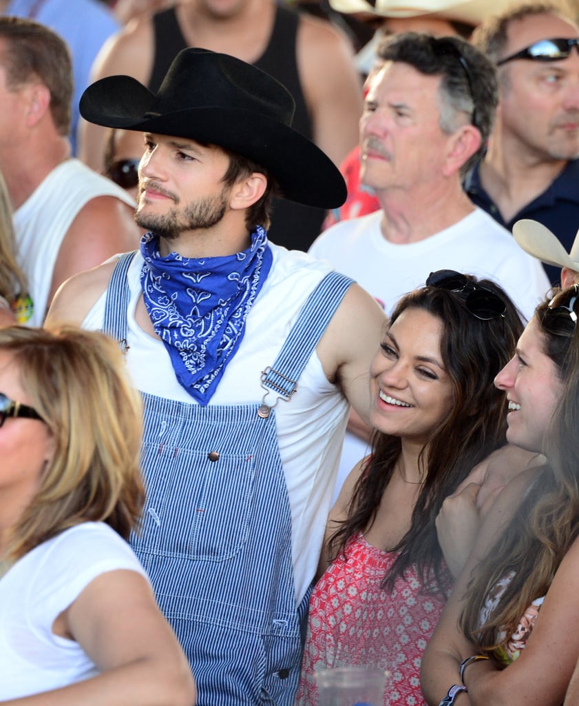 Mila Kunis and Ashton Kutcher at Stagecoach 2014