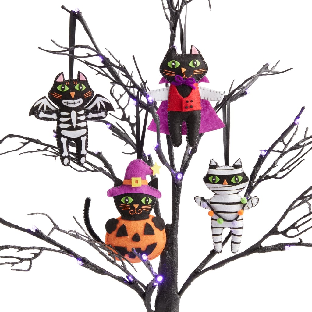 Felt-Costumed Cat Cloth Halloween Ornaments
