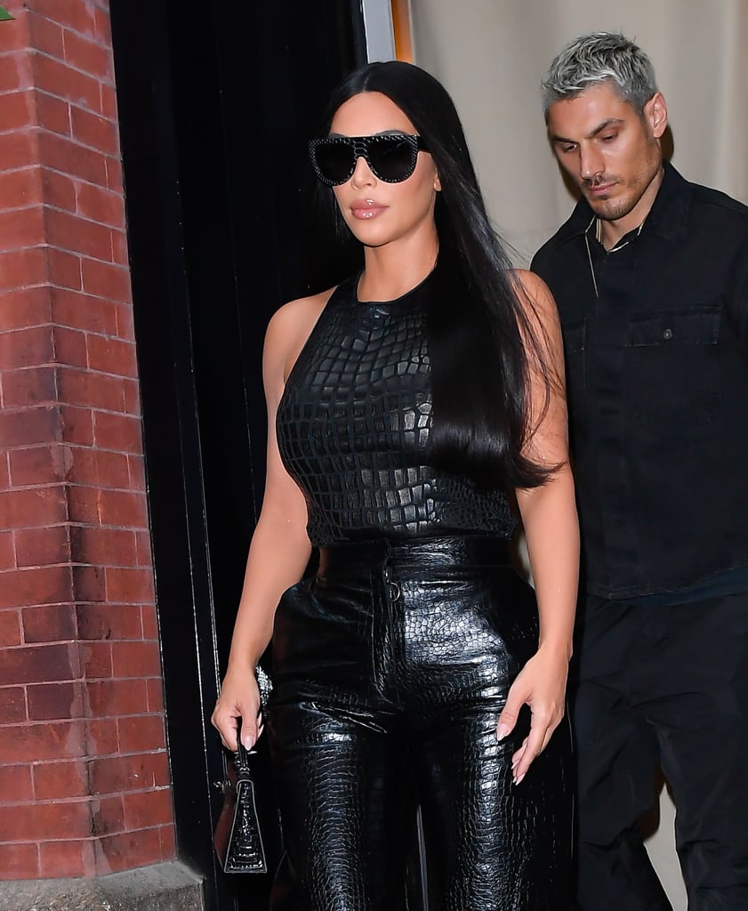 Kim Kardashian's Dark Hair Colour