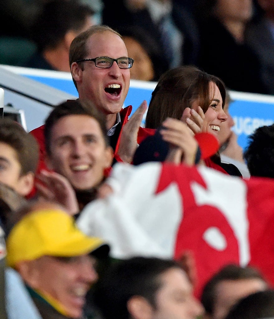 You could feel Will and Kate's excitement as they watched the Rugby World Cup in September 2015.