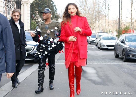 zendaya knee high converse