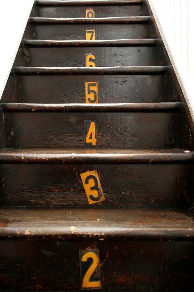 Numbered stairs