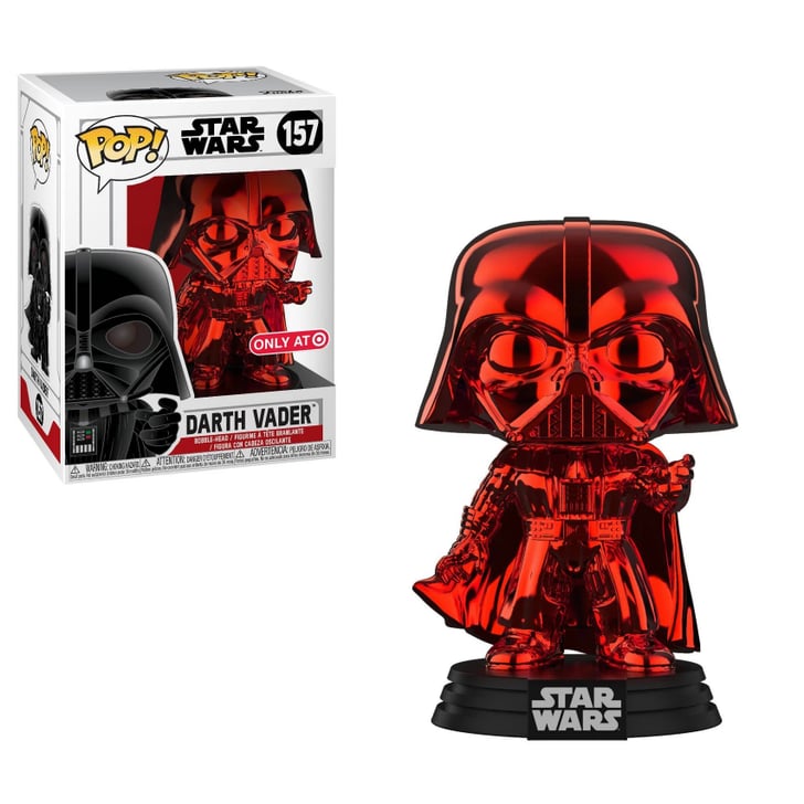darth vader red chrome funko pop