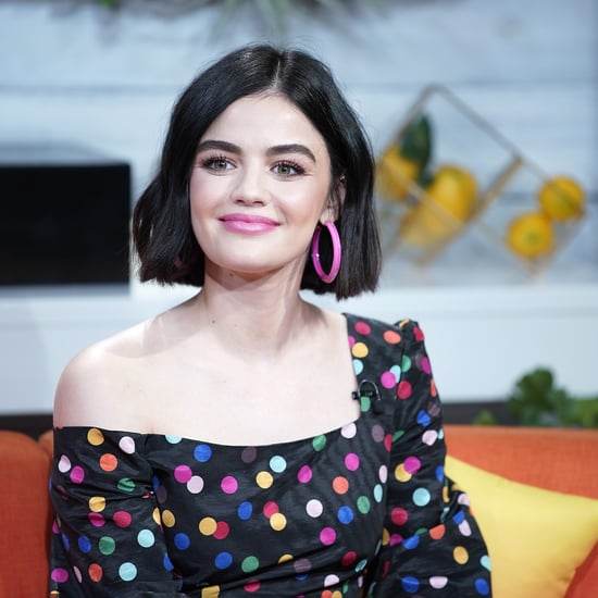 Lucy Hale's Flower Nail Art