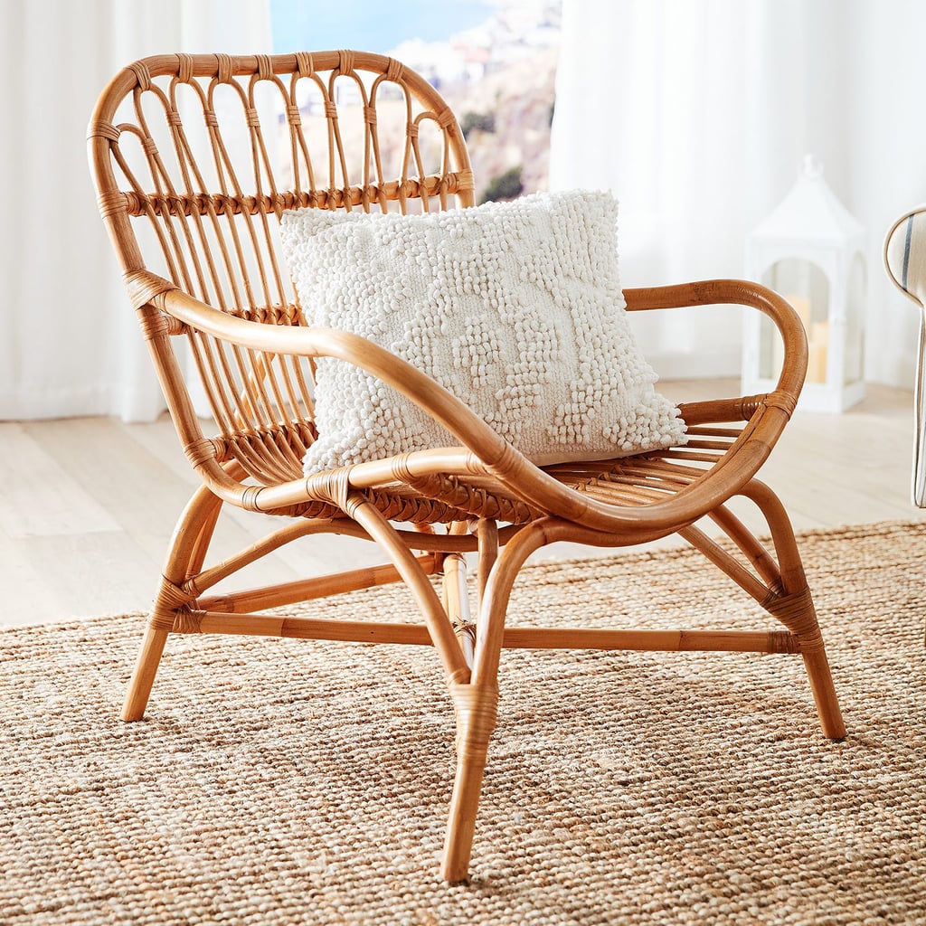 Textural Woven White Pillow