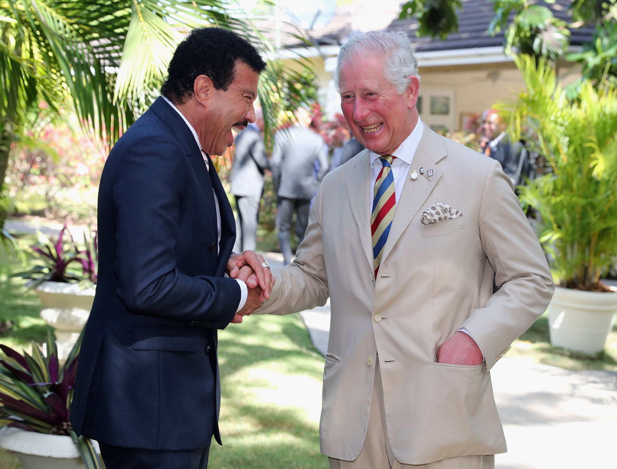 Prince Charles In Barbados With Lionel Richie Pictures Popsugar Celebrity