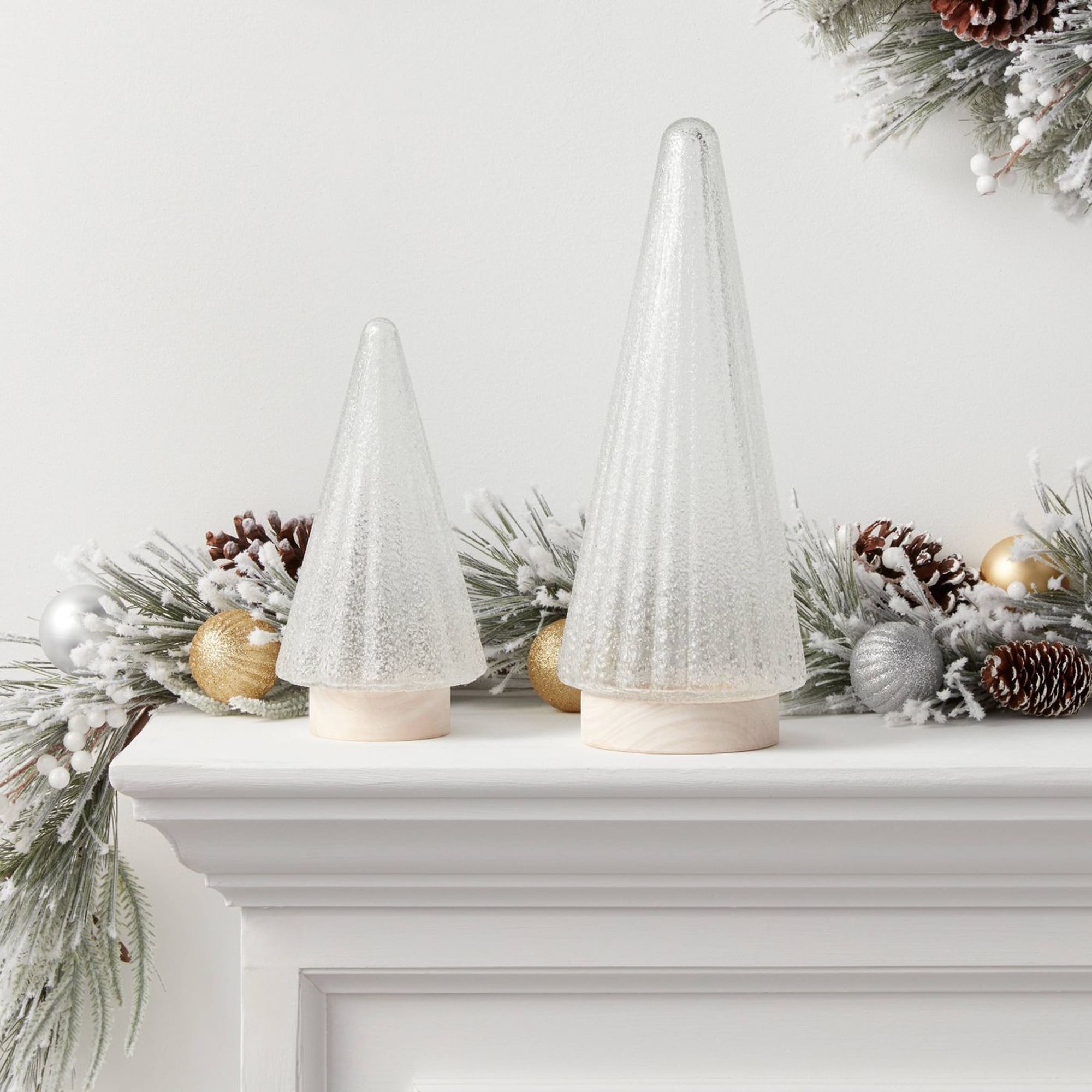 Target S Modern Glass Christmas Trees Decorations Popsugar Home