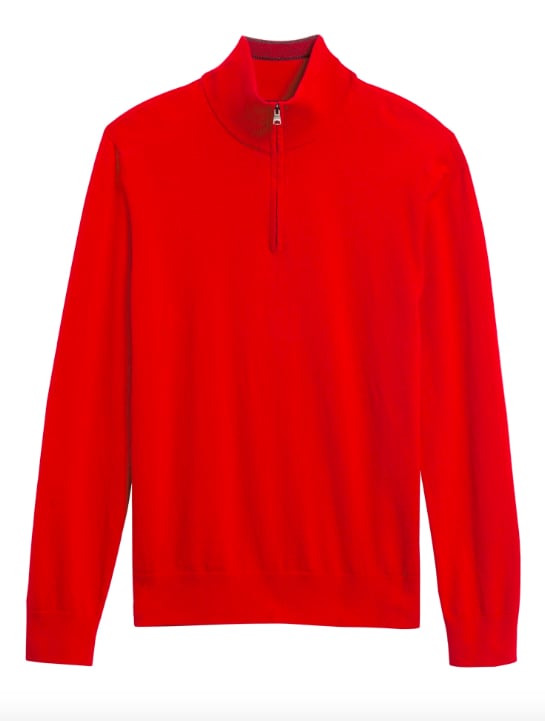 Cotton Cashmere Half-Zip Sweater