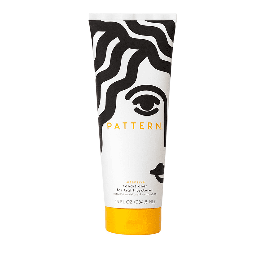 Pattern Beauty Intensive Conditioner ($28)
Give your usual conditioner a break and opt for an intense formula during an everything shower. Though the Pattern Beauty Intensive Conditioner is particularly beneficial for low porosity hair and coily textures, it can be just as helpful for anyone struggling with moisture retention. Whether you're an aggressive brusher or hooked on chemically dyeing your hair and heat styling, this thicker conditioner is made to prevent breakage and dryness. Plus, it smells really good because of its star notes: neroli, rose, and patchouli.