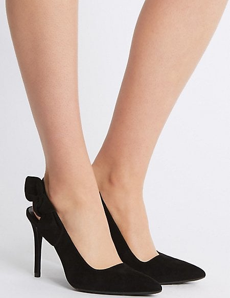 Marks & Spencer Suede Stiletto Heel Slingback Court Shoes