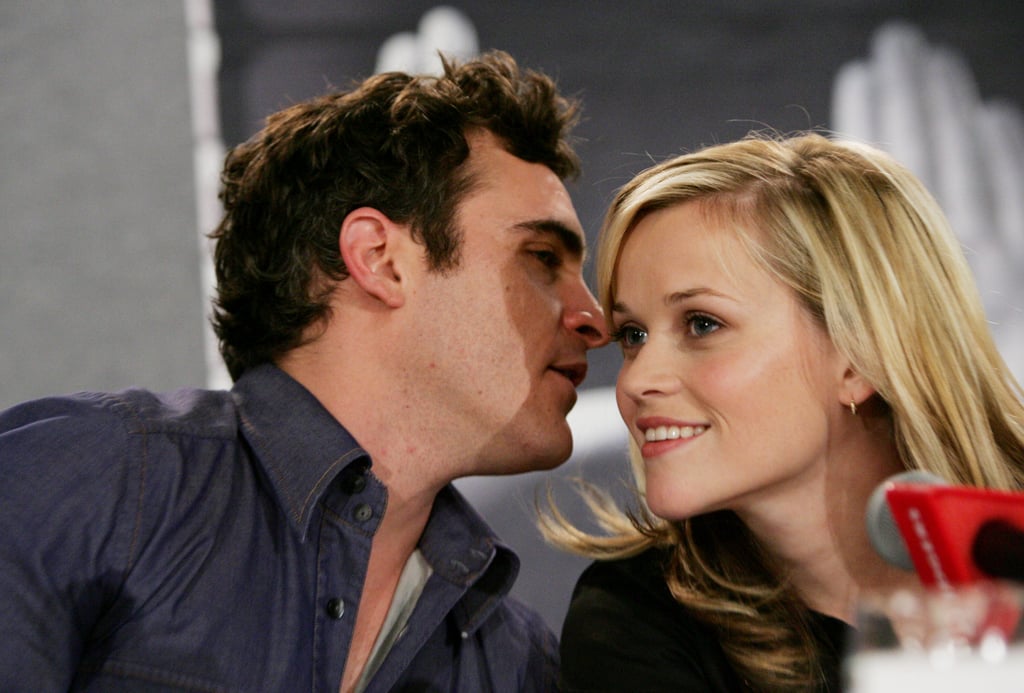 When he whispered into Reese Witherspoon's ear.
