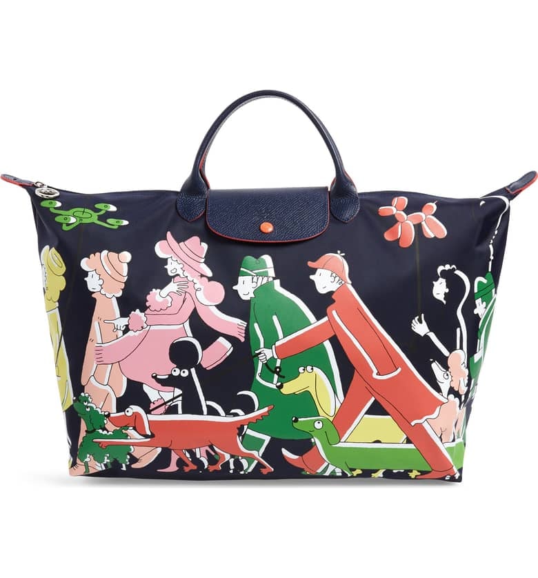 Longchamp x Clo’e Floirat Le Pliage Illustration Travel Bag