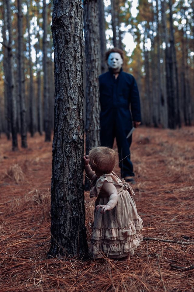 halloween photoshoot ideas from scary movies