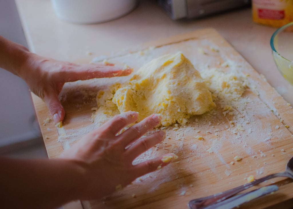 Knead the bread.