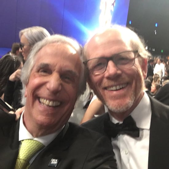 Henry Winkler and Ron Howard at the 2018 Emmys