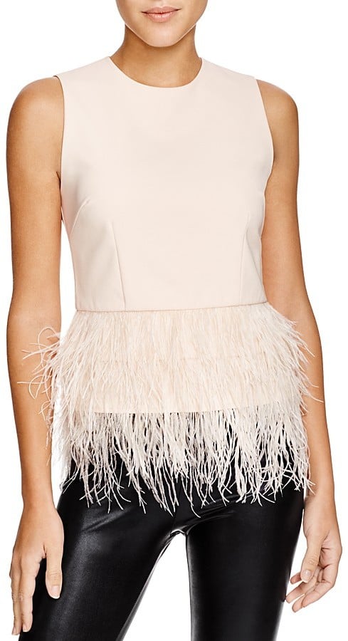 OFF半額 ルーシー Lucy Paris Womens Mareena Feather Trim Cocktail and Party ...