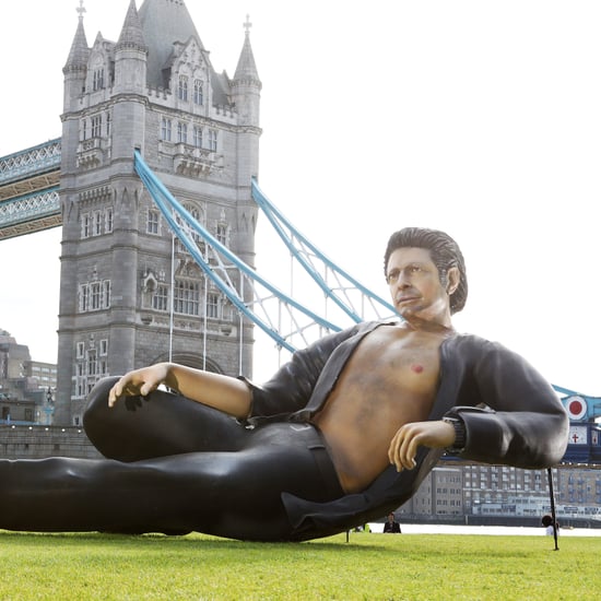 Giant Jeff Goldblum Sculpture in London