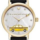 Kate Spade Metro Taxi Leather Strap Watch