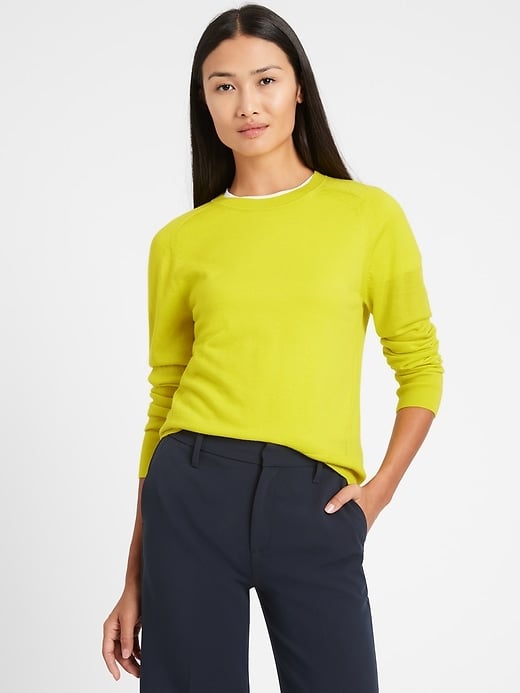 Banana Republic Washable Merino Crew-Neck Sweater