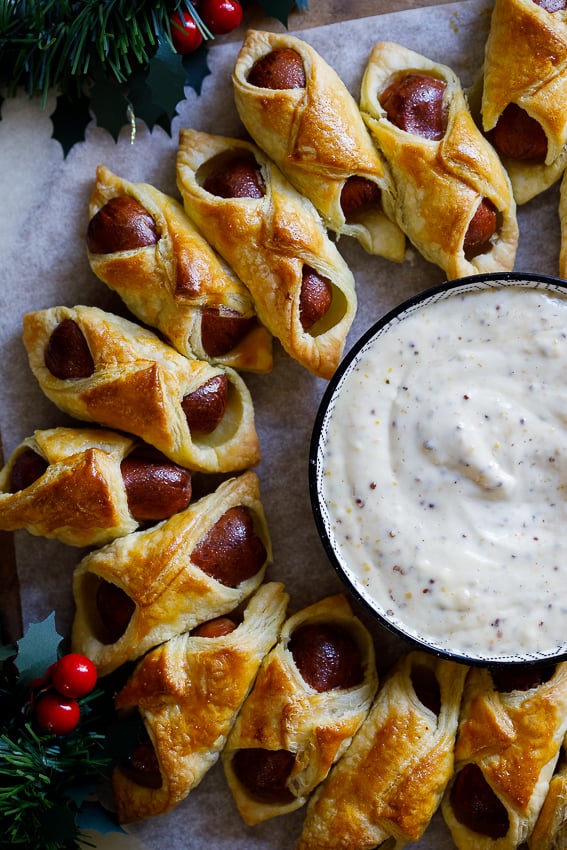 Pigs in a Blanket Wreath