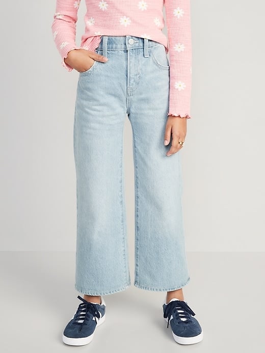 Old Navy Girls High-Waisted Baggy Wide-Leg Jeans