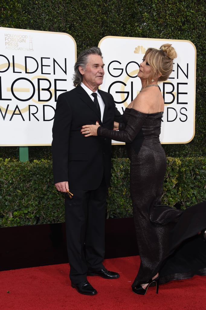 Goldie Hawn and Kurt Russell at the 2017 Golden Globes