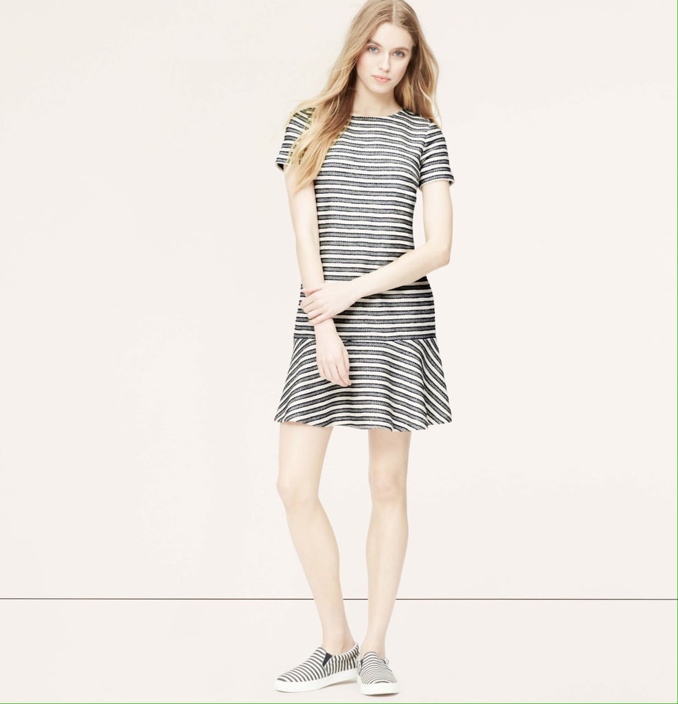Tweed Stripe Tennis Dress | What to Buy at Loft February 2015 ...