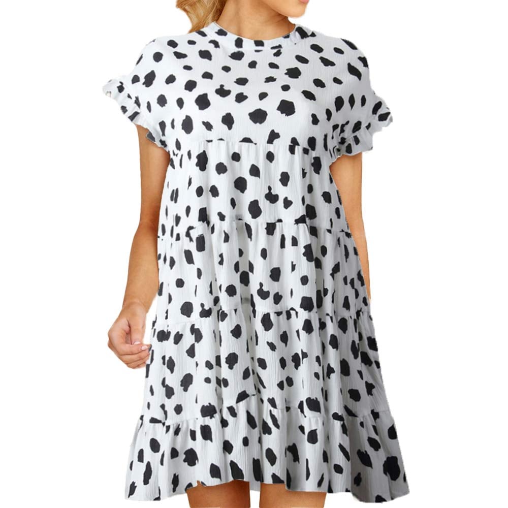 Joteisy Ruffle Tiered Mini Dress | Most Popular Bestselling Dresses on ...