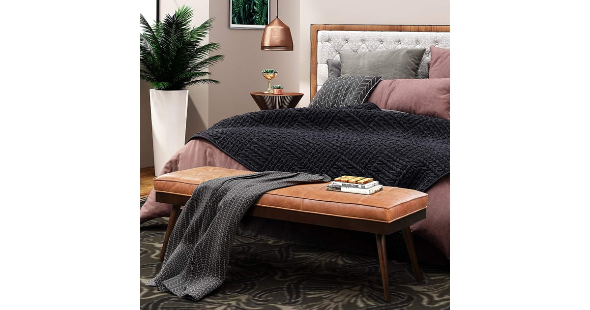 Poly and Bark Luca Leather Modern Bench Seat | Best ...