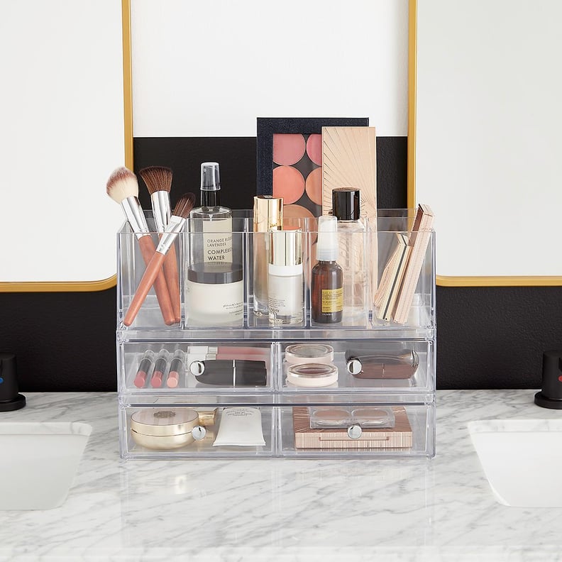 Clear Stackable Acrylic Storage Containers With 4 Drawers Under Sink  Storage Bins Case Box For Jewelry Hair Accessories Nail Polish Lipstick  Make up