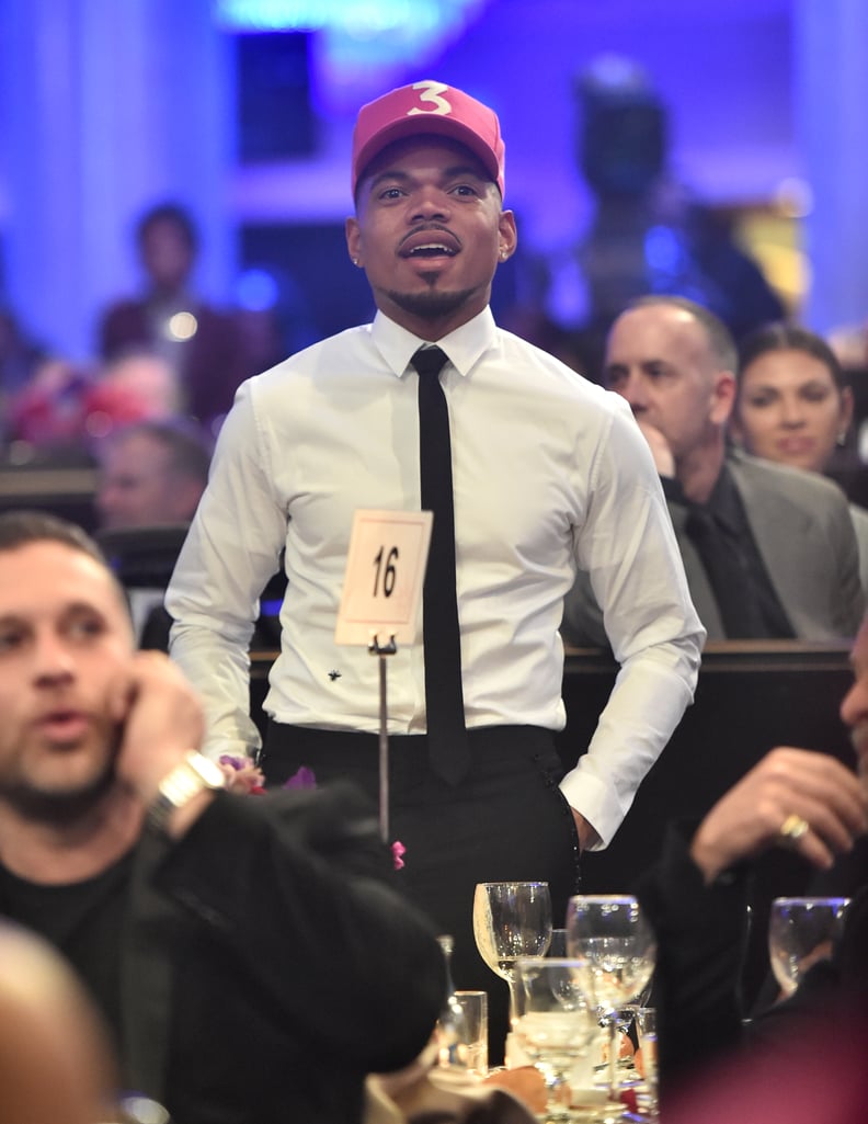 Chance the Rapper at Clive Davis's 2020 Pre-Grammy Gala in LA