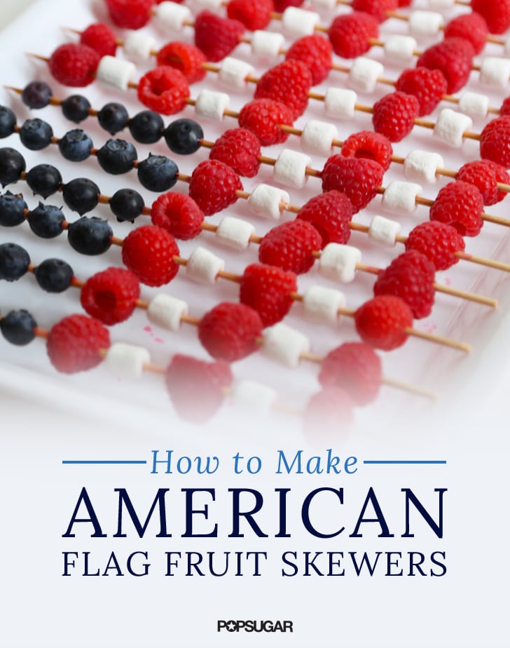 How to Make American Flag Fruit Skewers