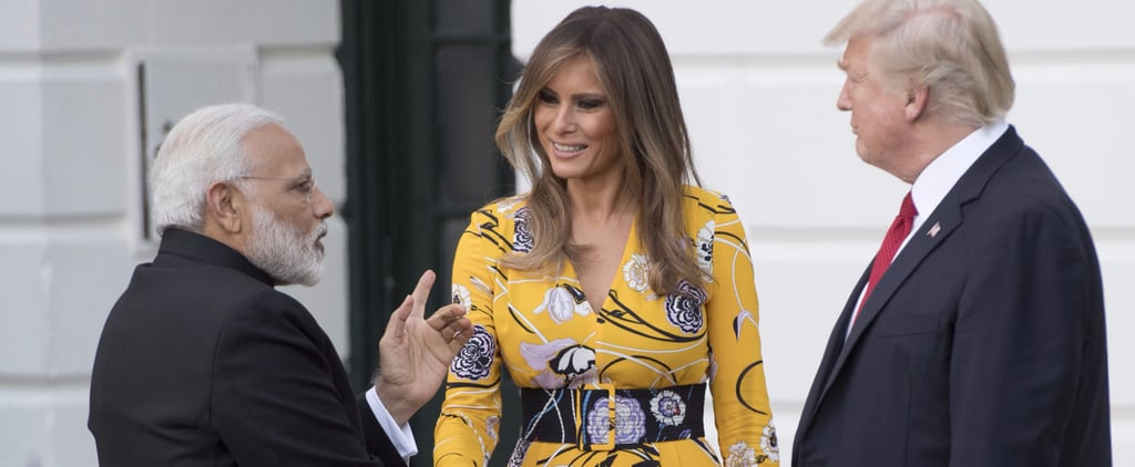 Melania Trump Yellow Emilio Pucci Dress
