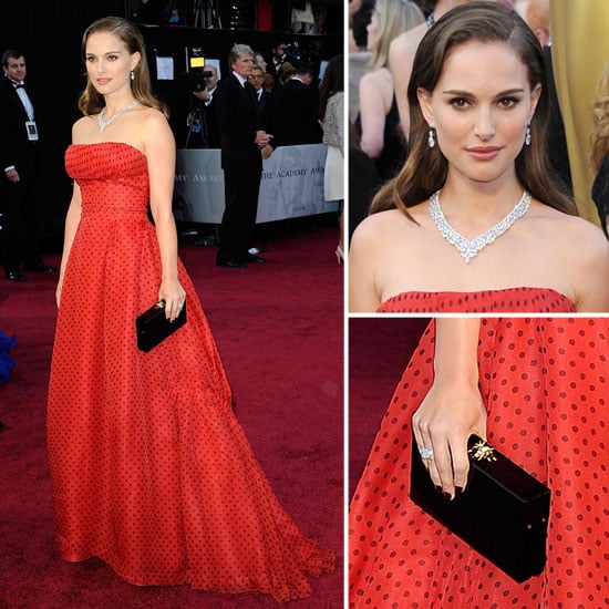 Natalie Portmans Wear Vintage Polkadot Christian Dior Gown to the 2012 Oscars: Do You Rate It 
