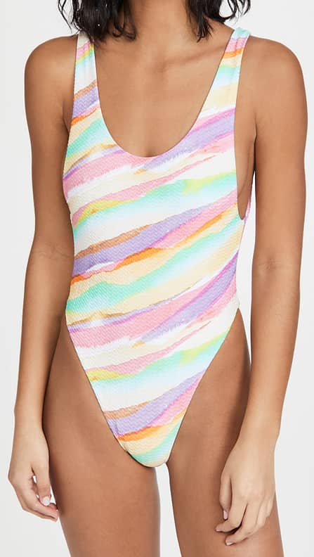 Charlie Tiedye Bikini Set 2 Piece Two Piece Rainbow 