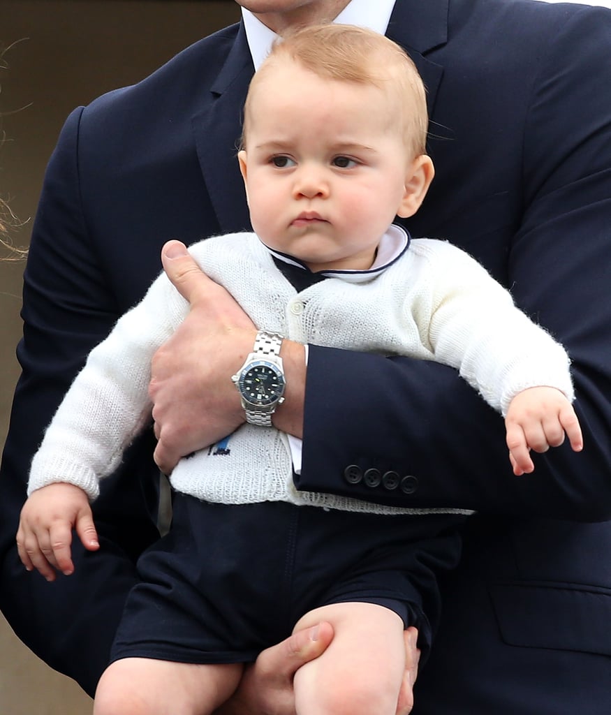 Prince George at Wellington Airport in Wellington, New Zealand, in April 2014