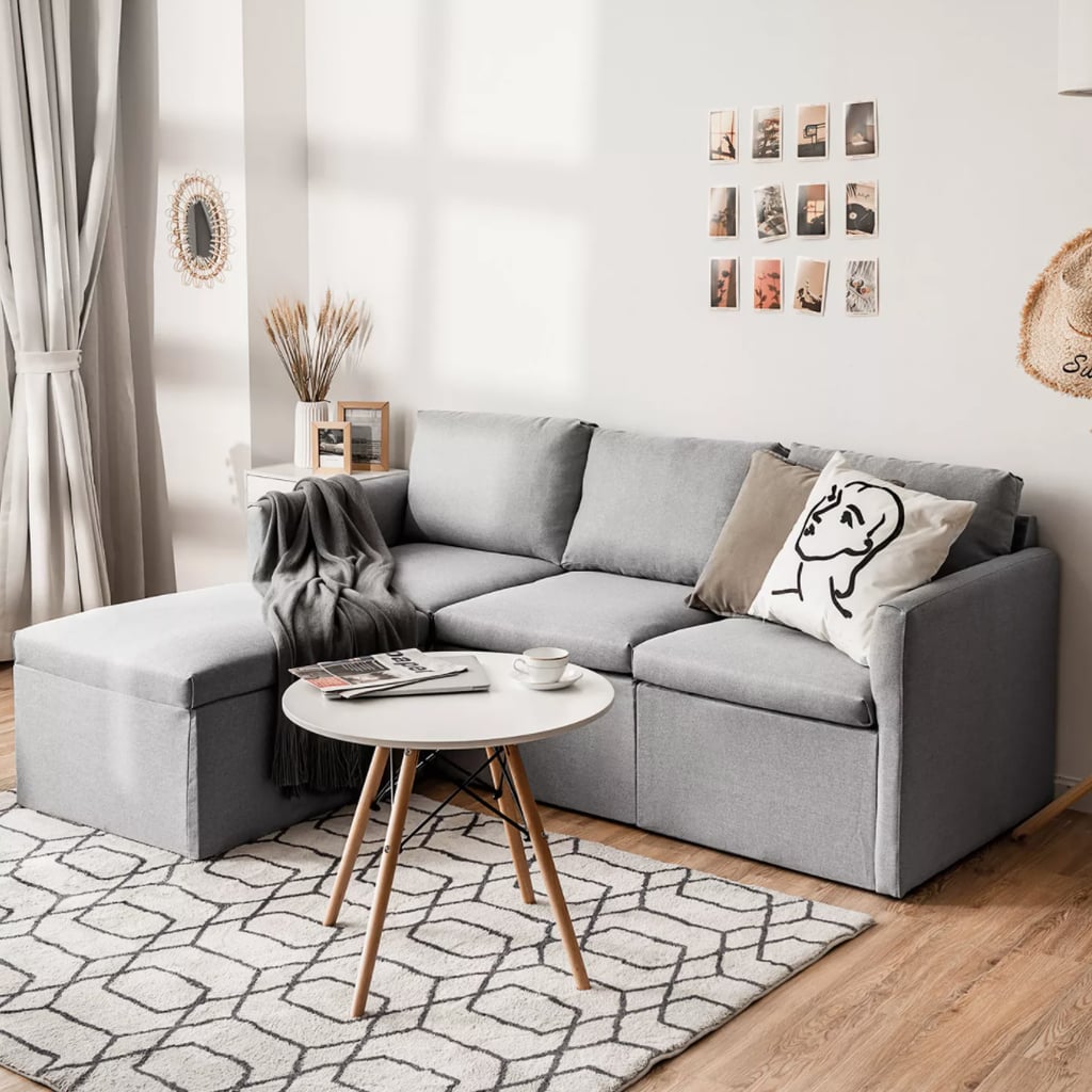 Costway Convertible Sectional Sofa LShaped Couch The Best Home