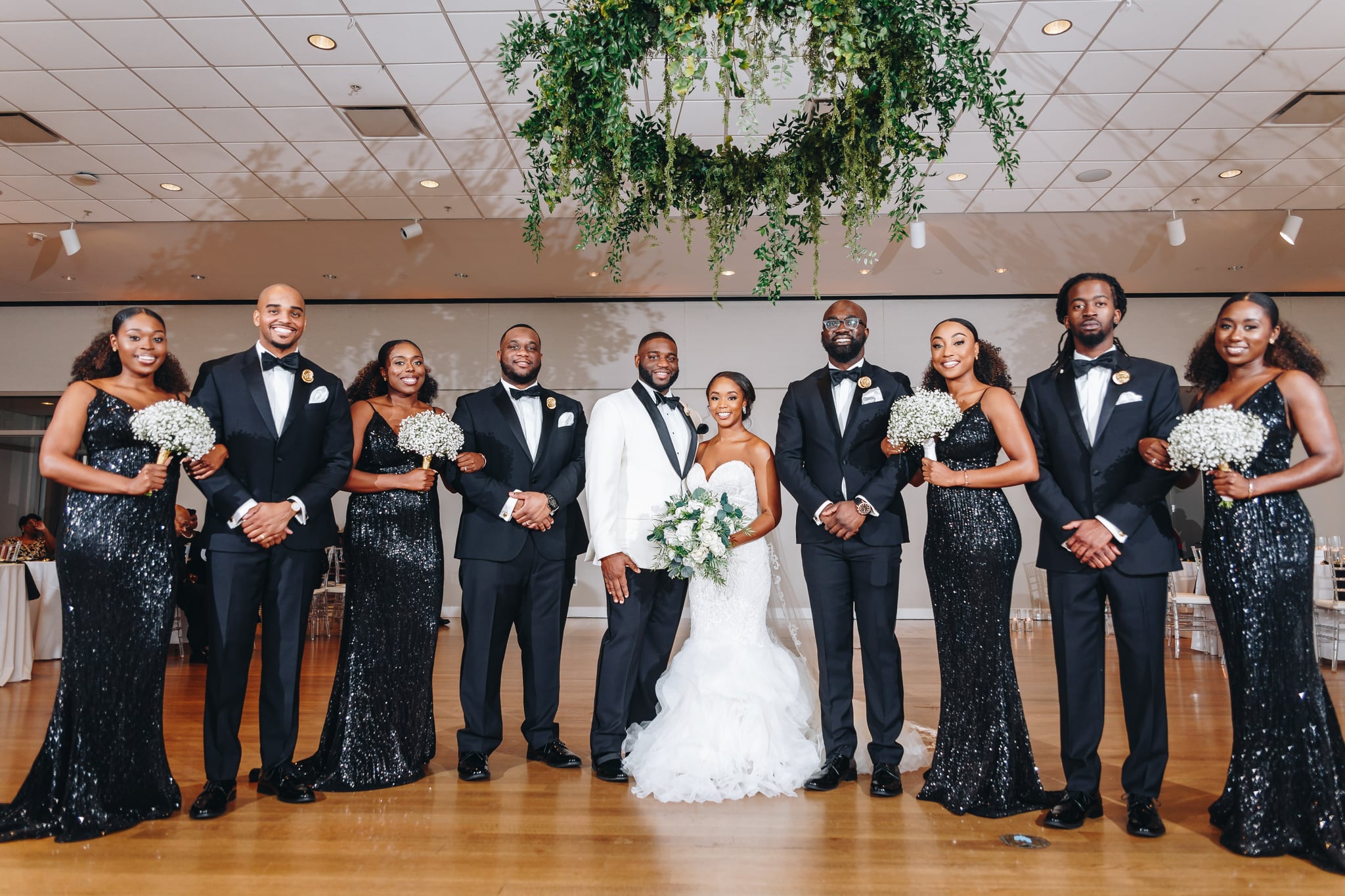 Elegant Black, White, and Gold Wedding ...